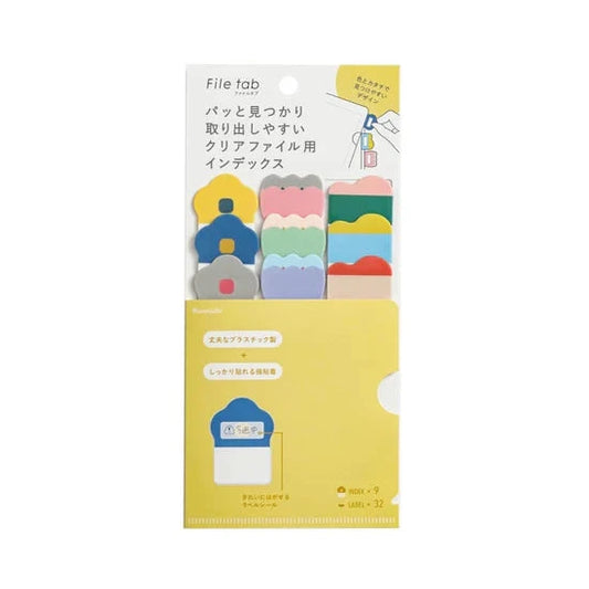 Kanmido Clear Index File Tabs - Flowers & Waves Tools & Accessories Kanmido 