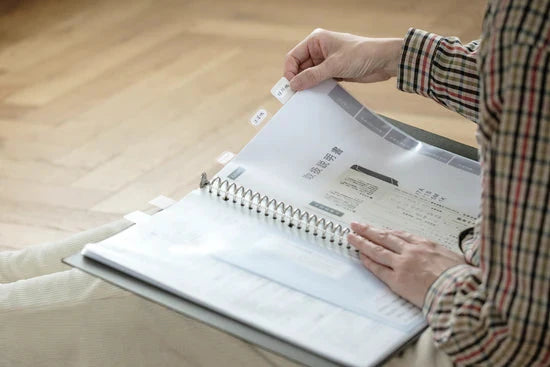 Kanmido Clear Index File Tabs - Basic Pastel Tools & Accessories Kanmido 