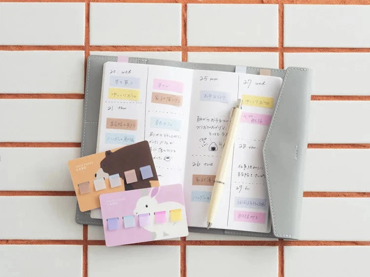 Kanmido Coco Fusen Card Index Tabs Animal Collection Tools & Accessories Kanmido 