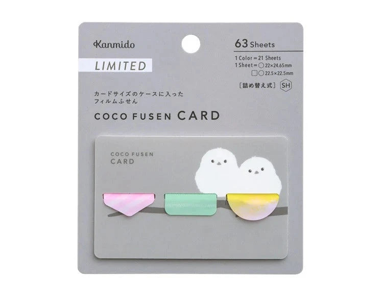 Kanmido Coco Fusen Card Index Tabs Animal Collection Tools & Accessories Kanmido Birds 