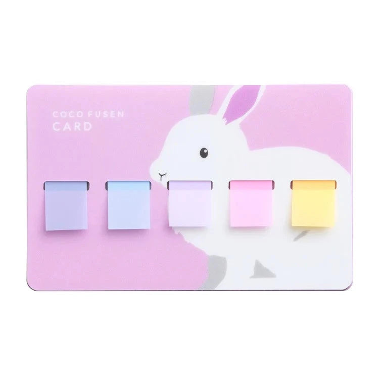 Kanmido Coco Fusen Card Index Tabs Animal Collection Tools & Accessories Kanmido 