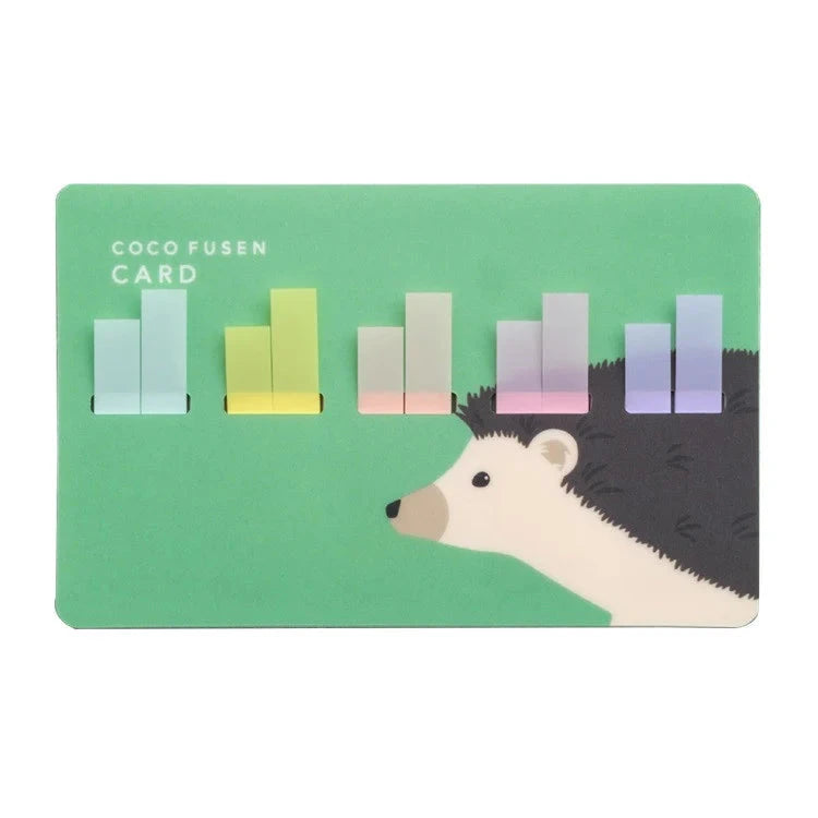 Kanmido Coco Fusen Card Index Tabs Animal Collection Tools & Accessories Kanmido 