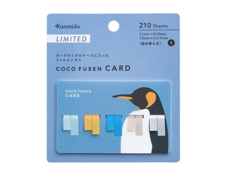 Kanmido Coco Fusen Card Index Tabs Animal Collection Tools & Accessories Kanmido Penguin 