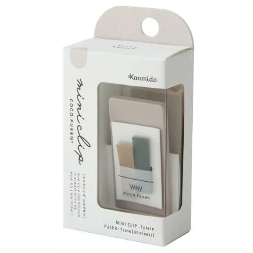Kanmido Mini Clip Coco Fusen Sticky Notes - Misty Brown Tools & Accessories Kanmido 