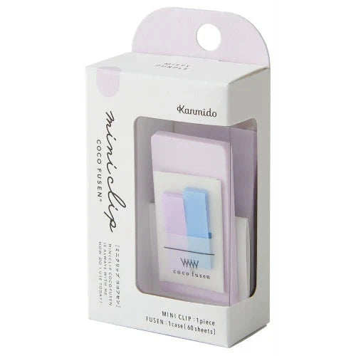 Kanmido Mini Clip Coco Fusen Sticky Notes - Misty Purple Tools & Accessories Kanmido 