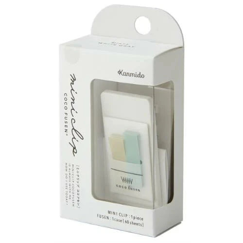 Kanmido Mini Clip Coco Fusen Sticky Notes - Misty White Gray Tools & Accessories Kanmido 