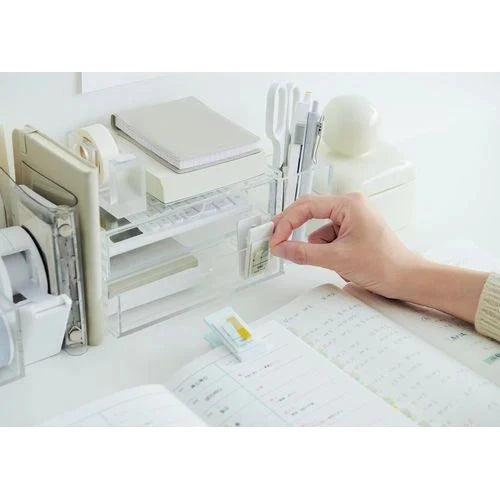 Kanmido Mini Clip Coco Fusen Sticky Notes - Misty White Gray Tools & Accessories Kanmido 