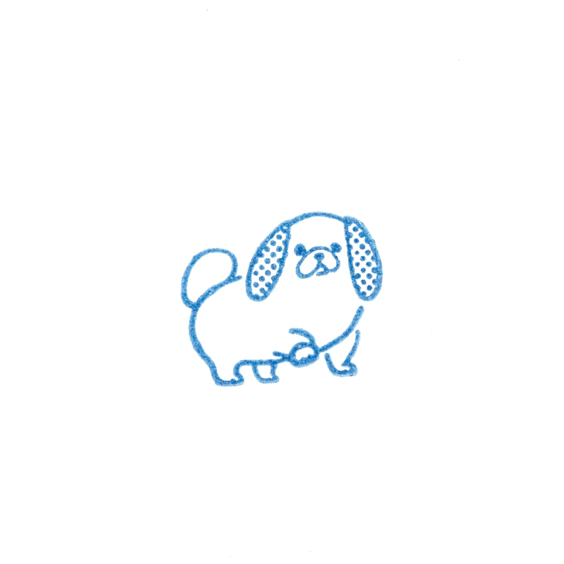 King Jim Kori Jirushi Transparent Ice Stamp - Small Size Pekingese Stamps King Jim 