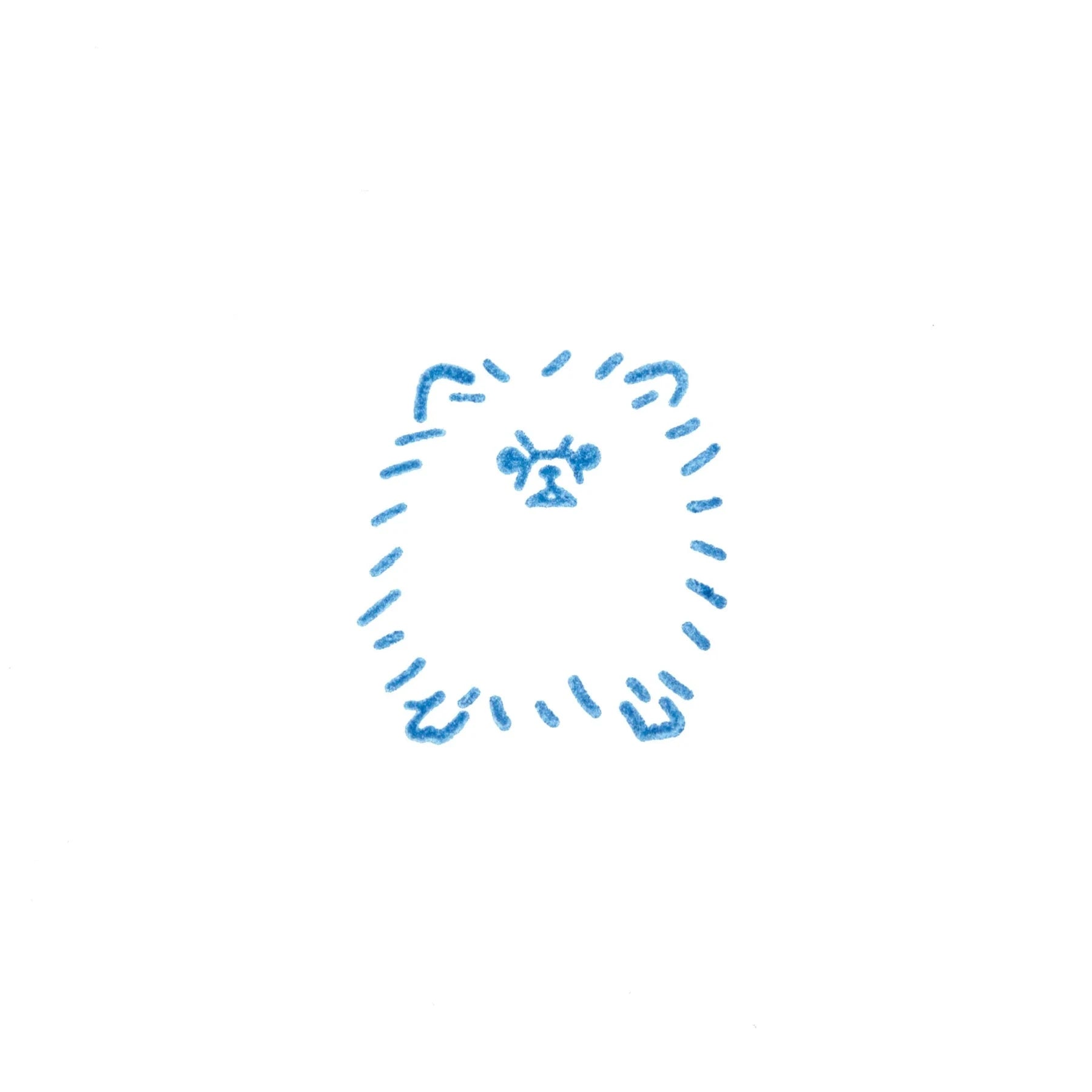 King Jim Kori Jirushi Transparent Ice Stamp - Small Size Pomeranian Stamps King Jim 