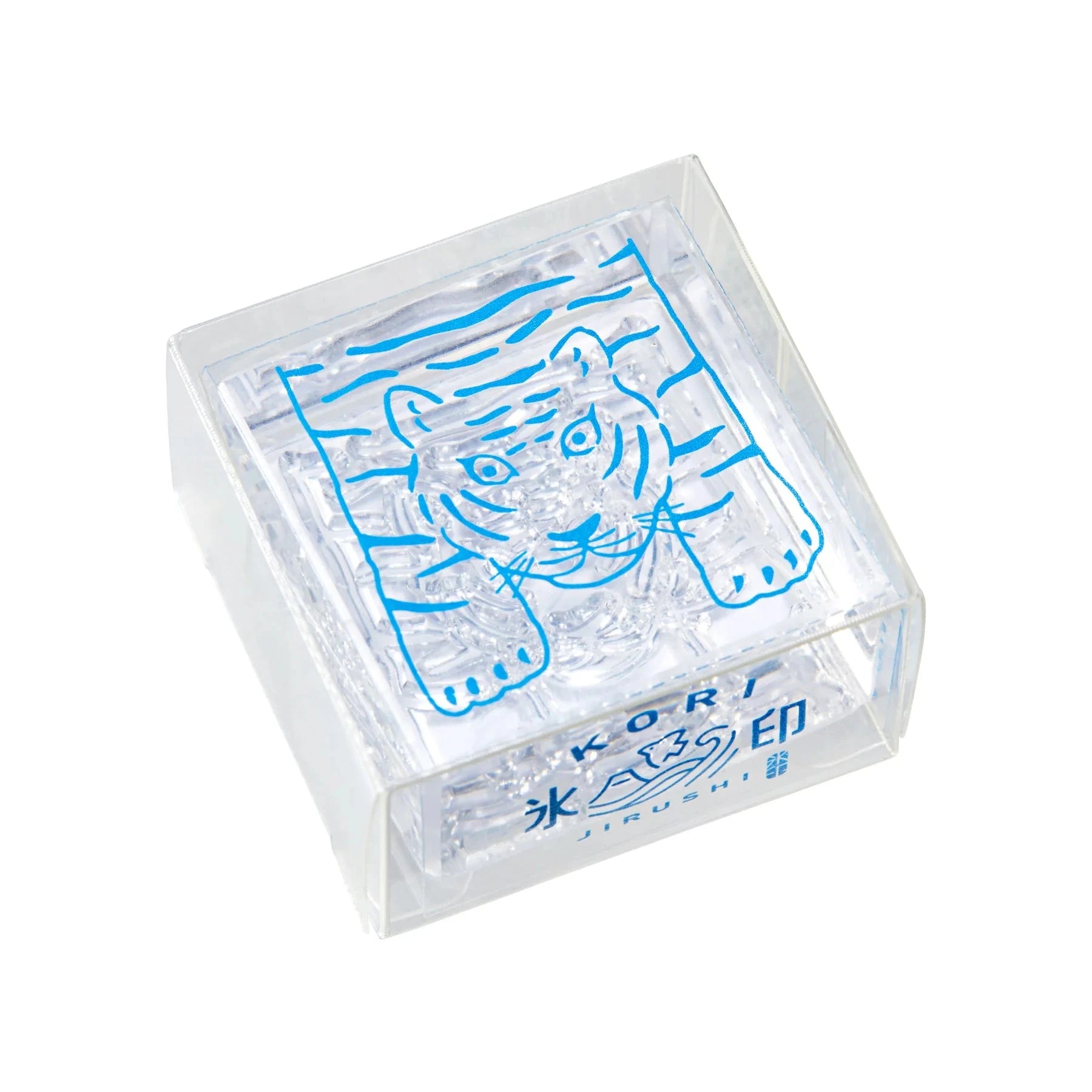 King Jim Kori Jirushi Transparent Ice Stamp - Large Size Tiger Stamps King Jim 