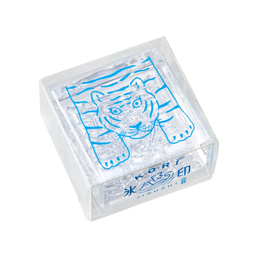 King Jim Kori Jirushi Transparent Ice Stamp - Large Size Tiger Stamps King Jim 