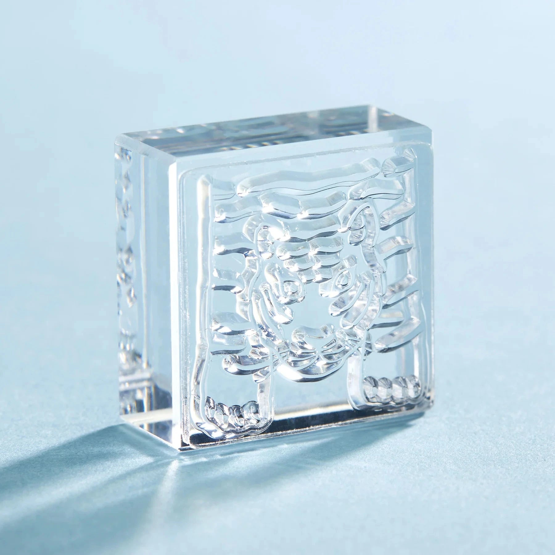 King Jim Kori Jirushi Transparent Ice Stamp - Large Size Tiger Stamps King Jim 