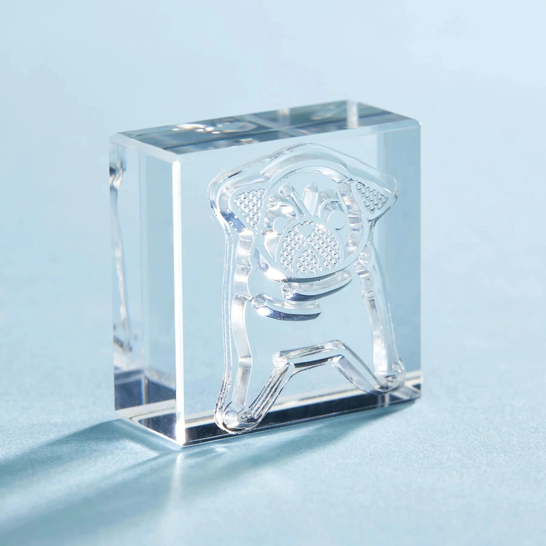 King Jim Kori Jirushi Transparent Ice Stamp - Large Size Pug Stamps King Jim 