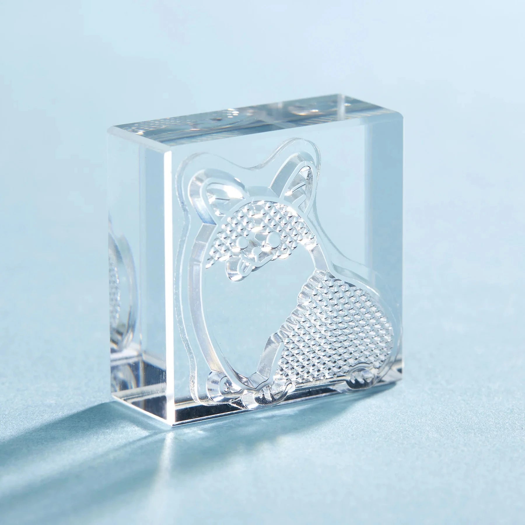 King Jim Kori Jirushi Transparent Ice Stamp - Large Size Corgi Stamps King Jim 