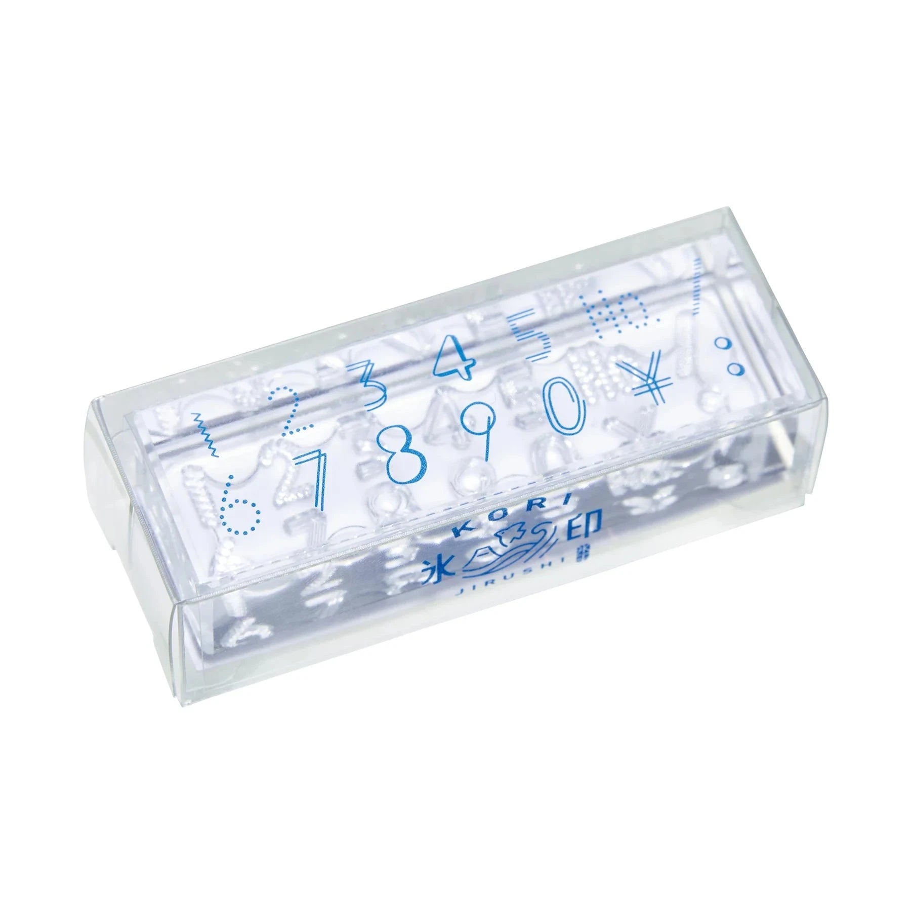 King Jim Kori Jirushi Transparent Ice Stamp - Long Size Number Stamps King Jim 