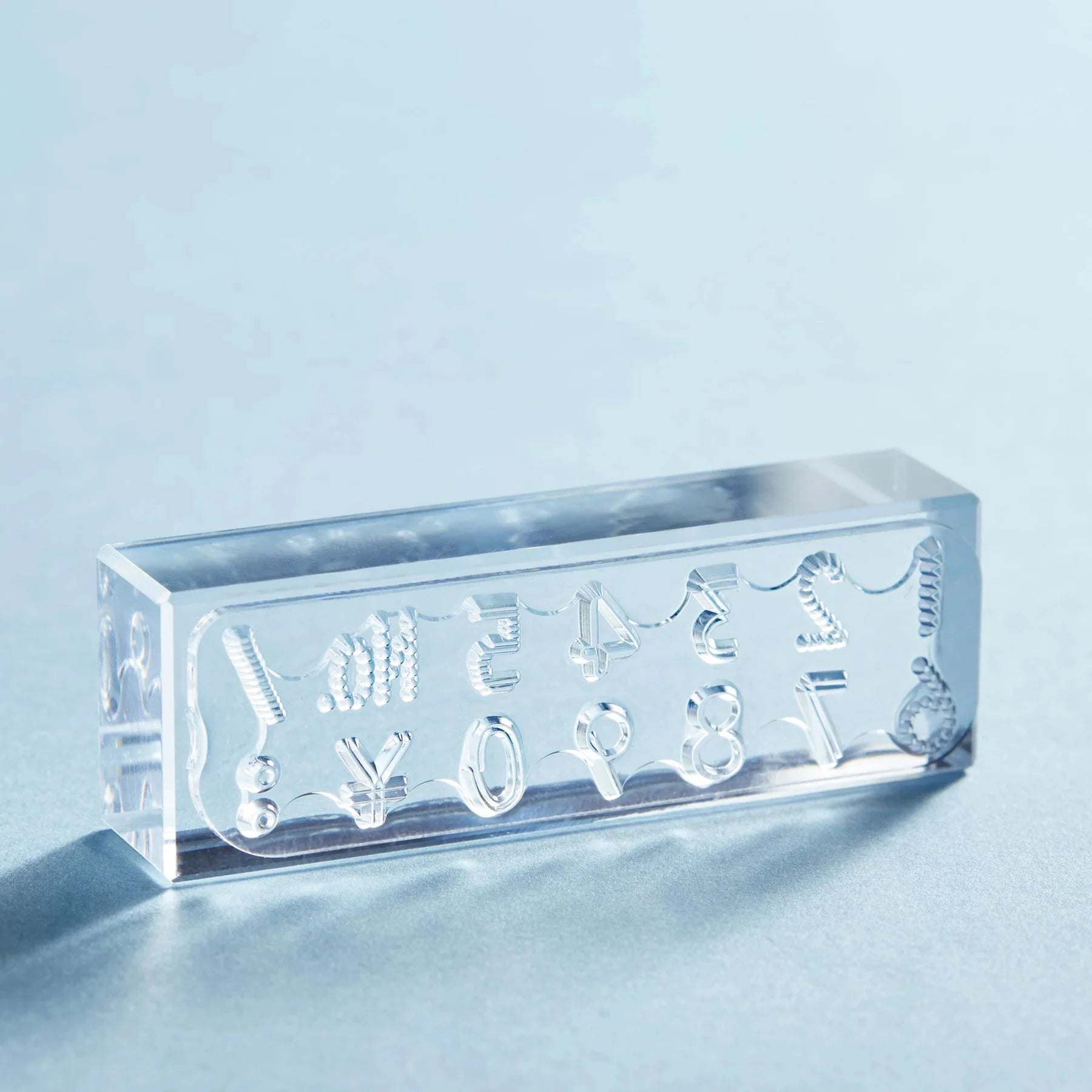 King Jim Kori Jirushi Transparent Ice Stamp - Long Size Number Stamps King Jim 