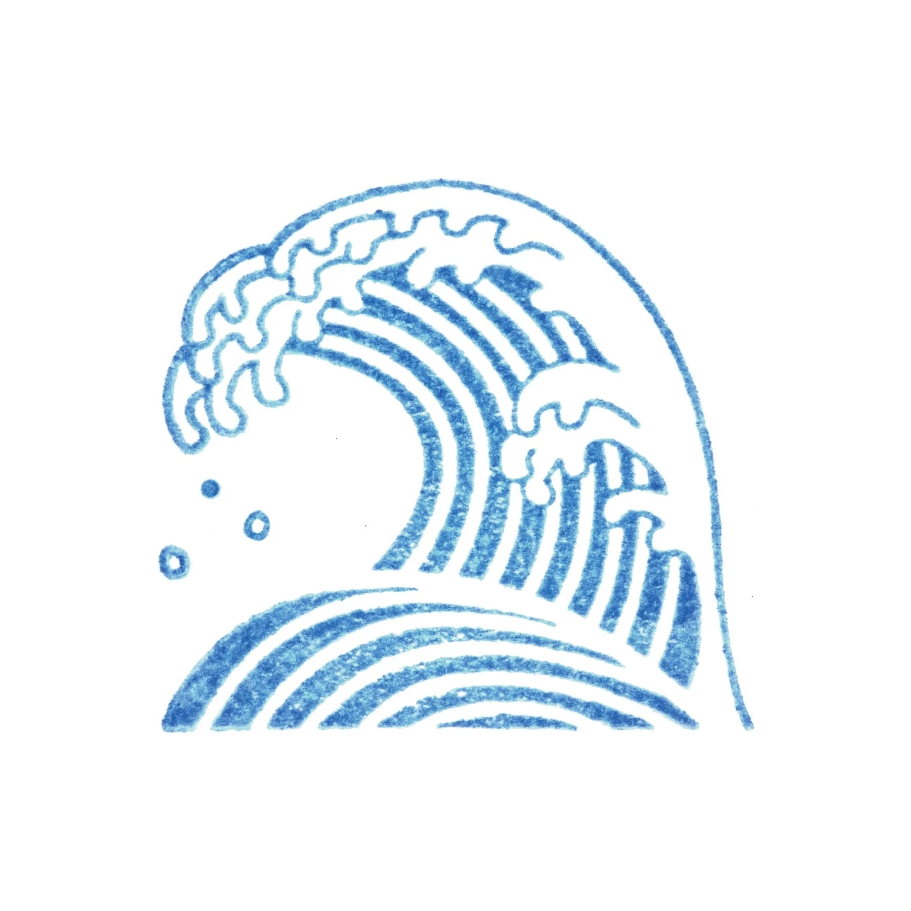 King Jim Kori Jirushi Transparent Ice Stamp - Large Size Nami Stamps King Jim 