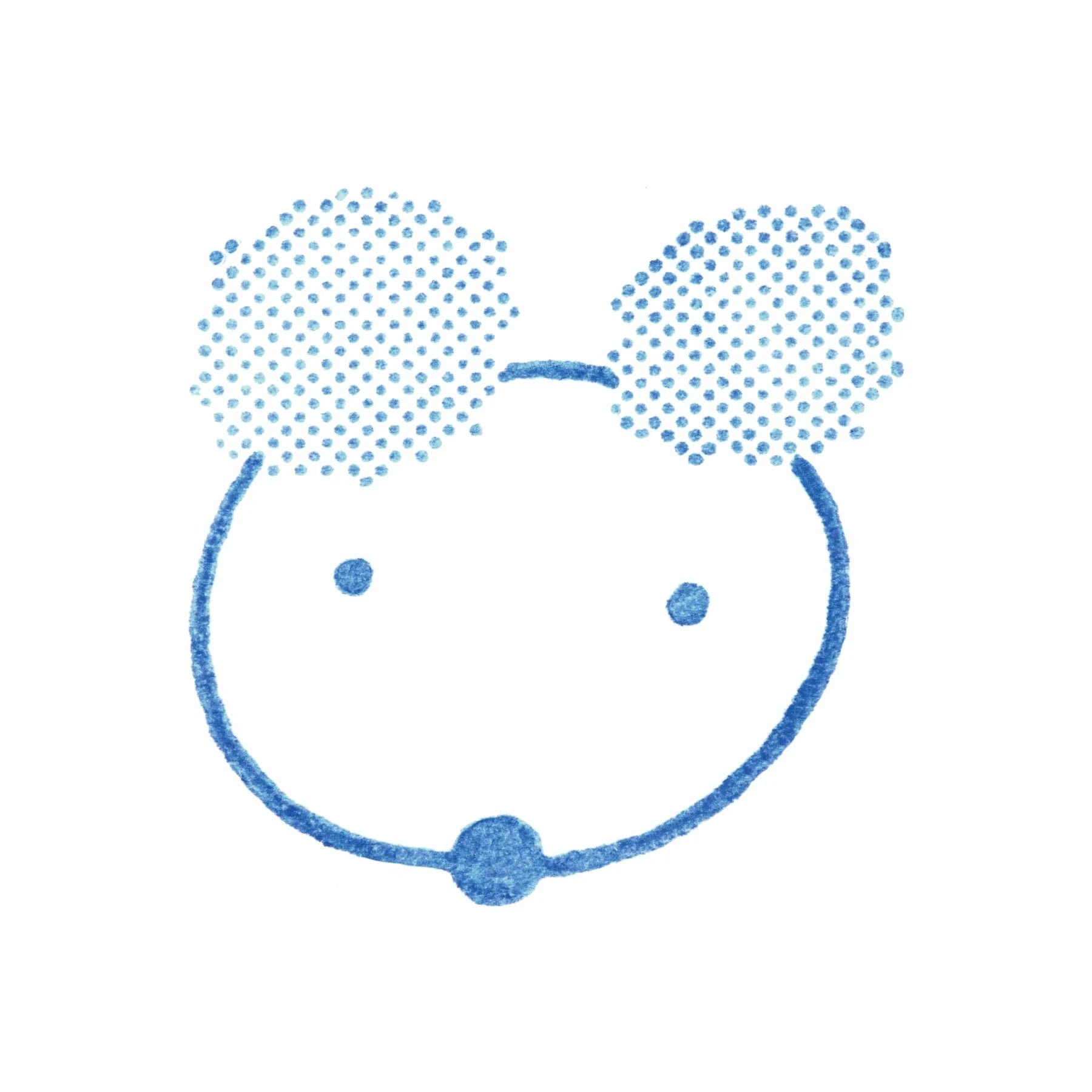 King Jim Kori Jirushi Transparent Ice Stamp - Large Size Bear Stamps King Jim 
