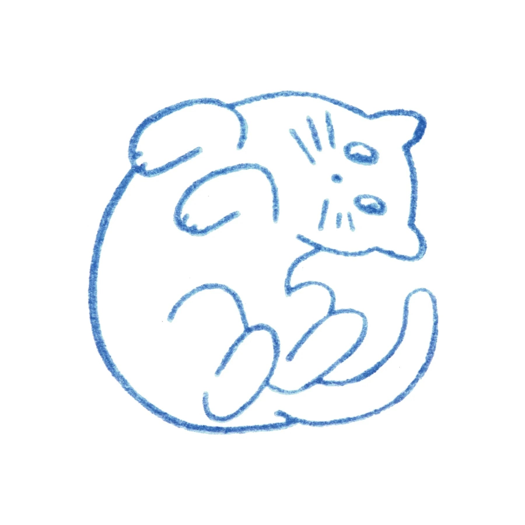 King Jim Kori Jirushi Transparent Ice Stamp - Large Size Cat Stamps King Jim 