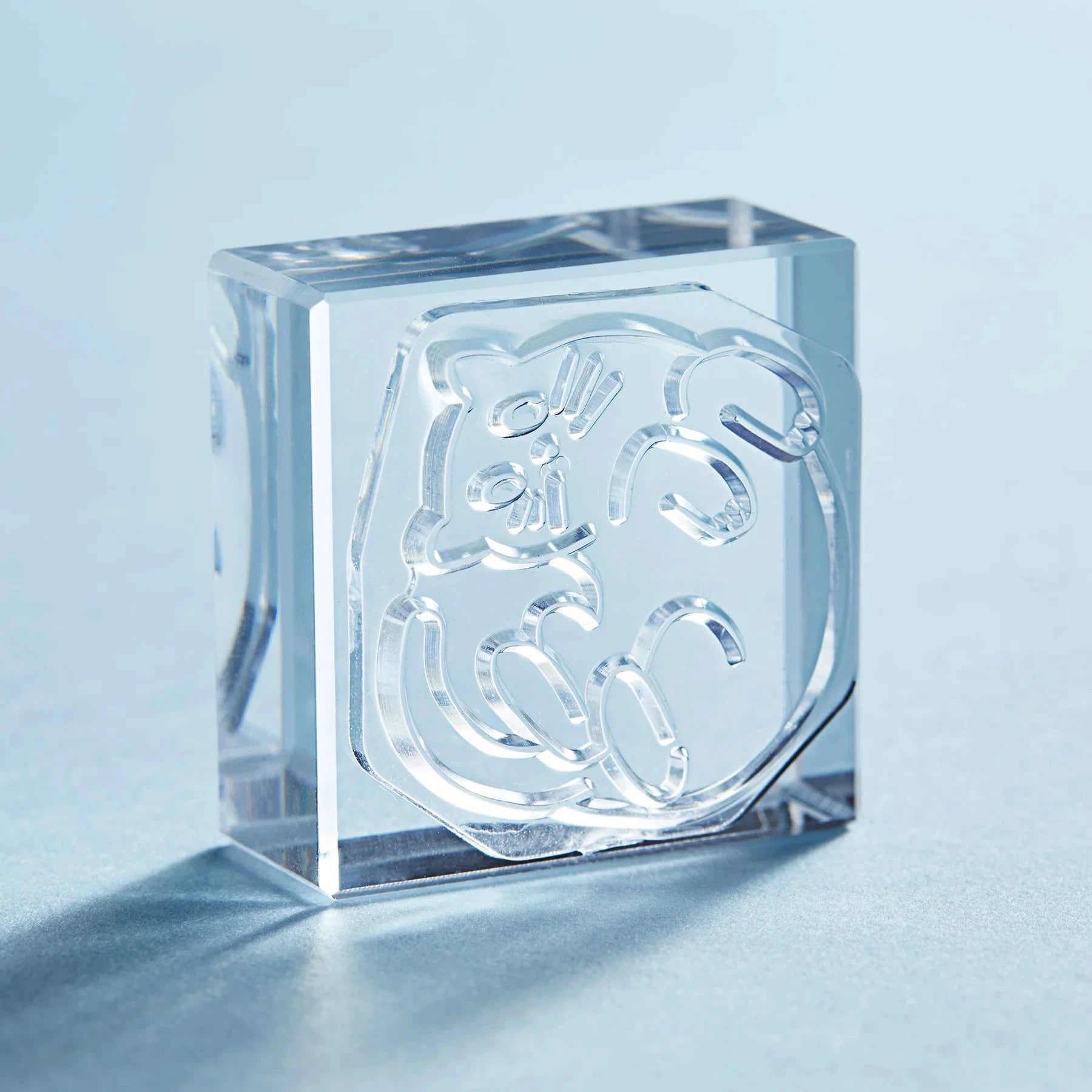 King Jim Kori Jirushi Transparent Ice Stamp - Large Size Cat Stamps King Jim 