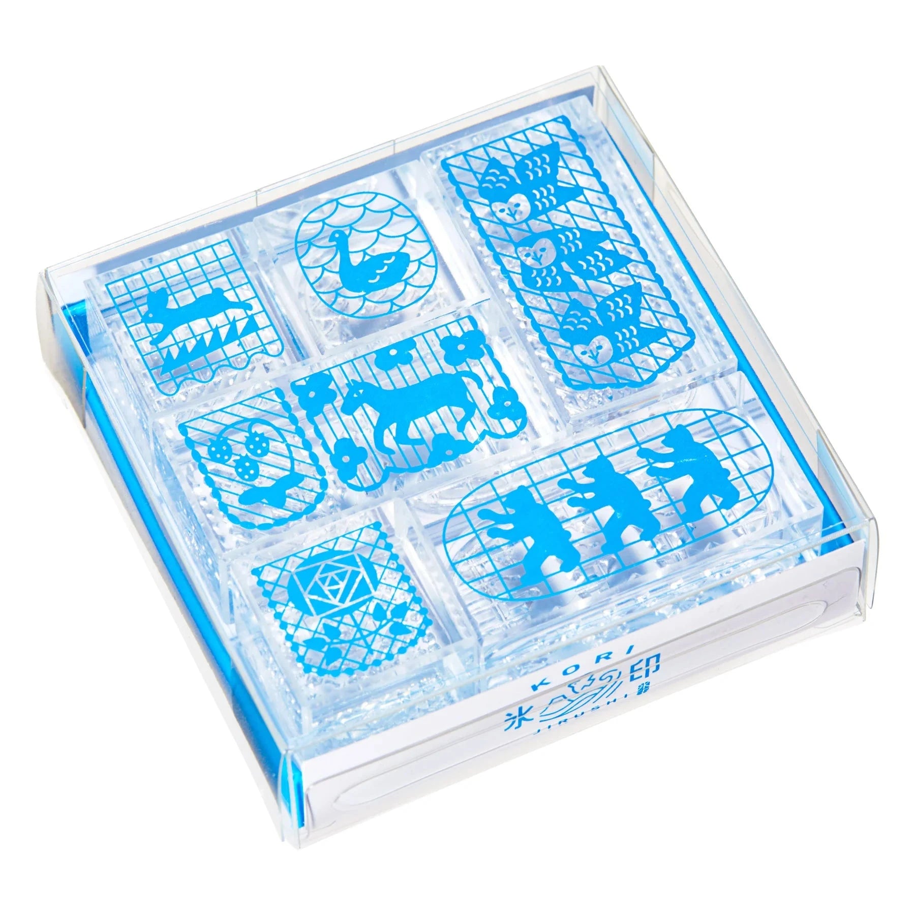 King Jim Kori Jirushi Transparent Ice Stamp - Flag Set Stamps King Jim 
