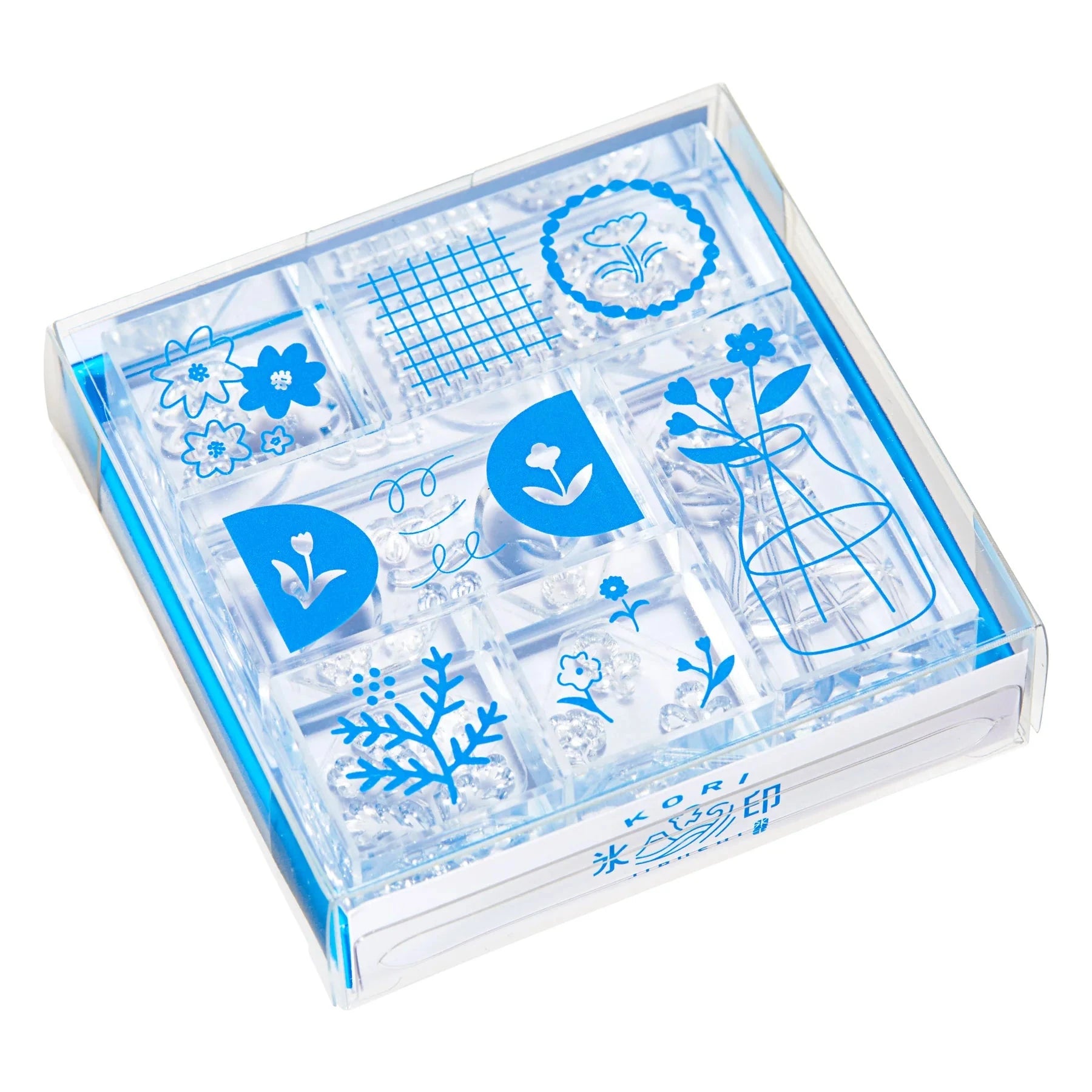 King Jim Kori Jirushi Transparent Ice Stamp - Flower Set Stamps King Jim 
