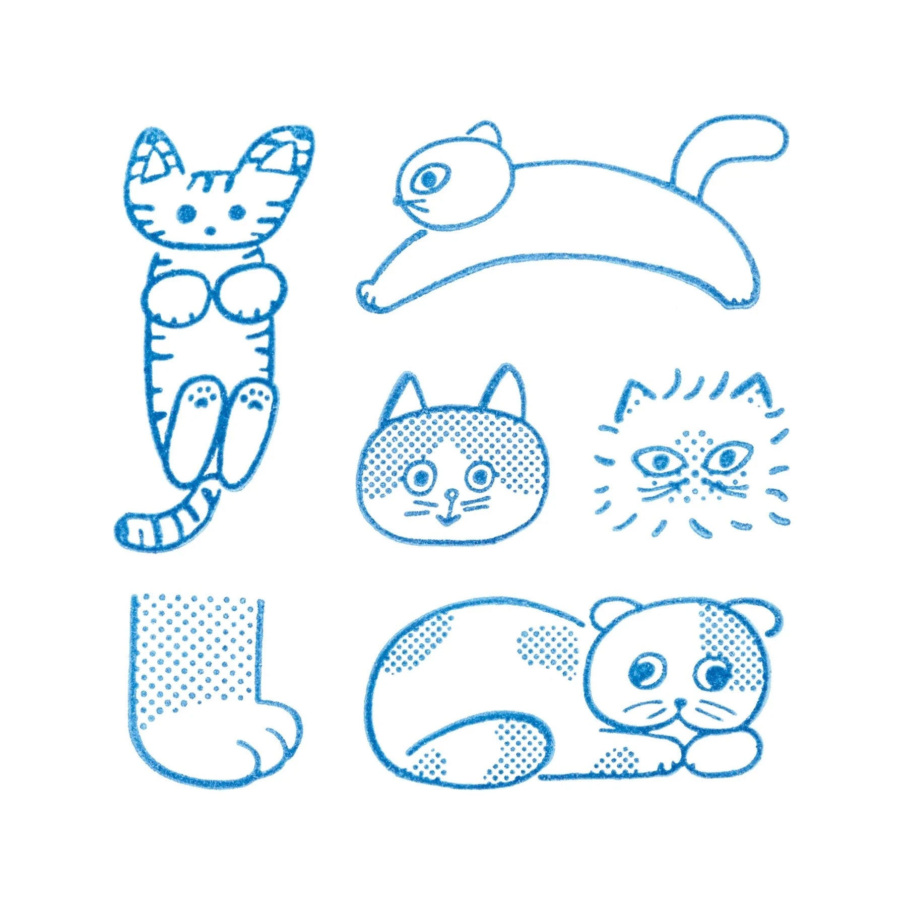 King Jim Transparent Ice Stamp - Cat Set Stamps King Jim 