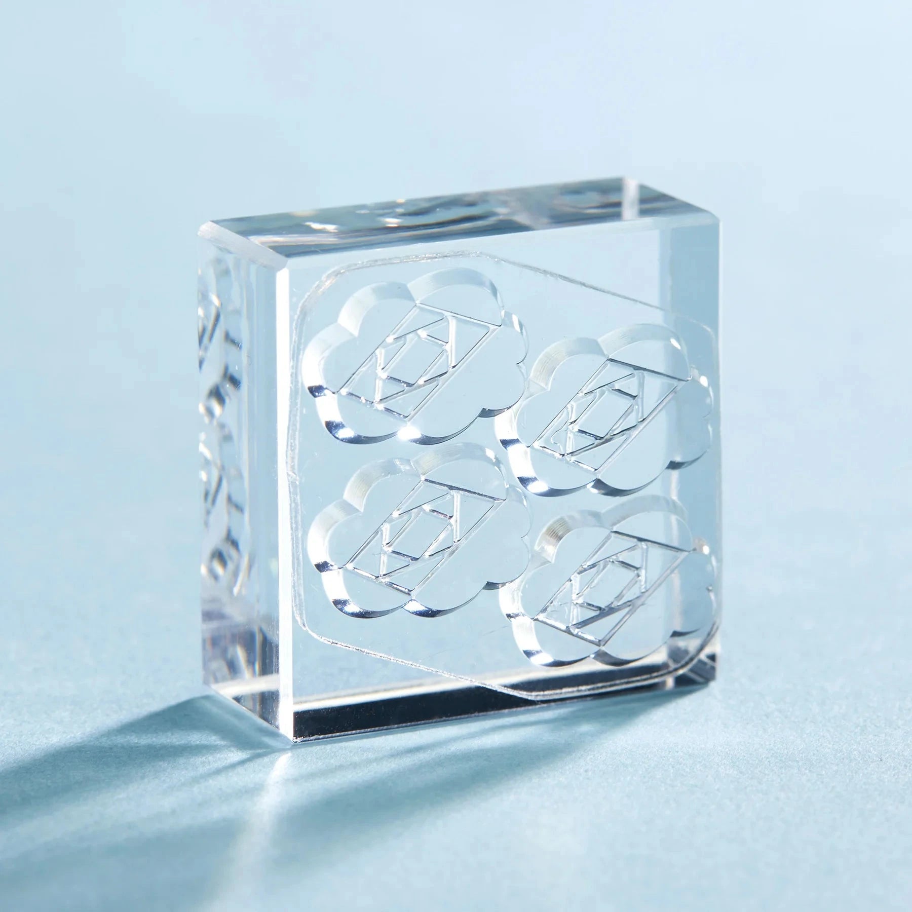 King Jim Kori Jirushi Transparent Ice Stamp - Large Size Camellia Stamps King Jim 