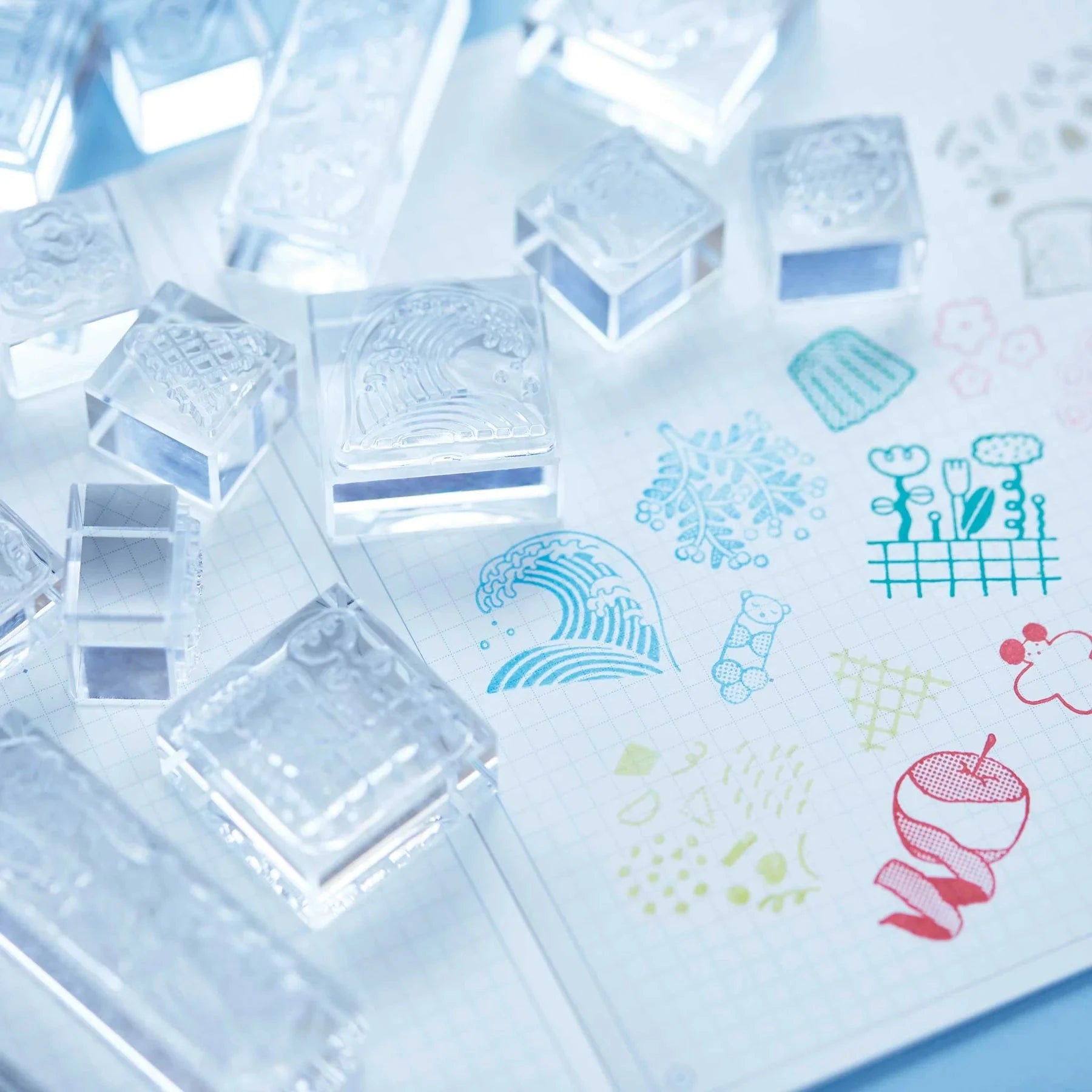 King Jim Kori Jirushi Transparent Ice Stamp - Small Size Cobana 2 Stamps King Jim 