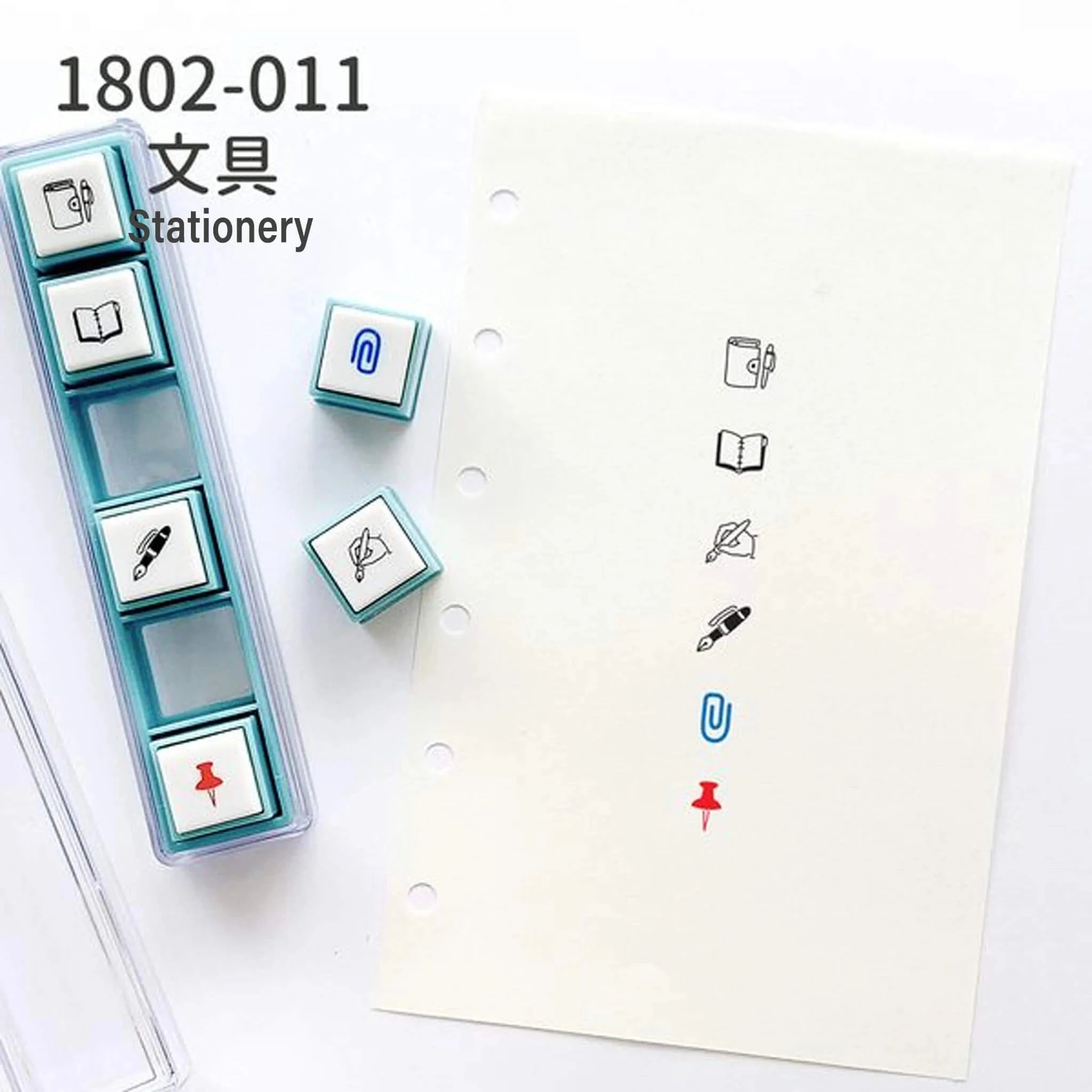 Kodomo no Kao Pochitto Pick! Push Button Stamp Set - Stationery Stamps Kodomo 