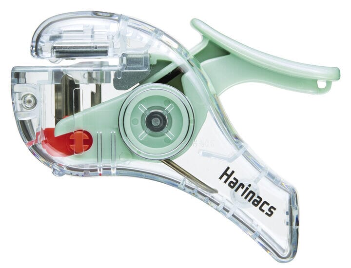 Kokuyo Transparent Mechanism Staple-Less Stapler Tools & Accessories Kokuyo Green 