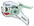 Kokuyo Transparent Mechanism Staple-Less Stapler Tools & Accessories Kokuyo Green 