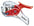 Kokuyo Transparent Mechanism Staple-Less Stapler Tools & Accessories Kokuyo Red 