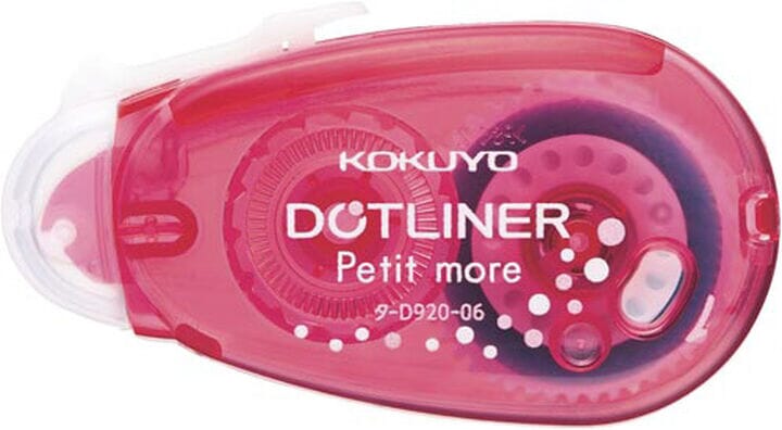Kokuyo Dotliner Petit More Tape Runner - Permanent Adhesive, Pink Tools & Accessories Kokuyo 