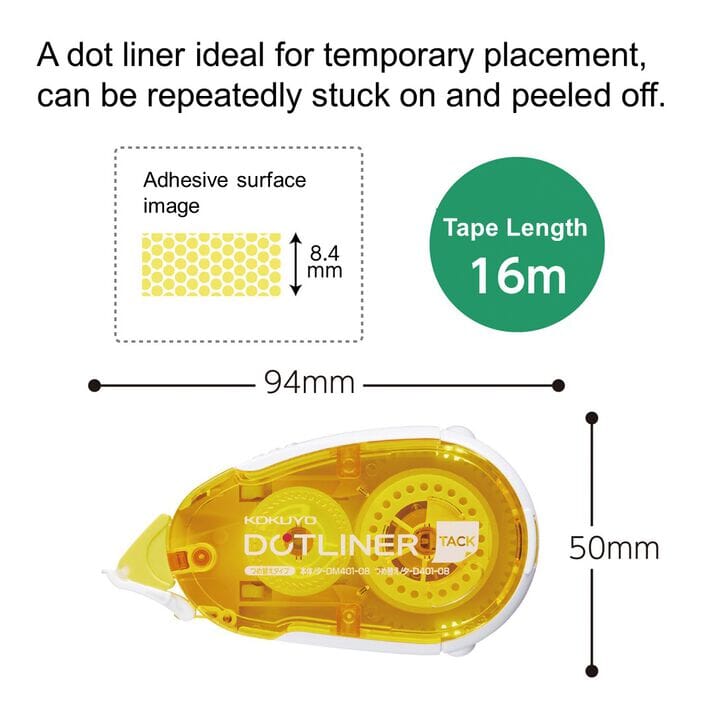Kokuyo Dotliner Tape Runner - Removable Adhesive Tools & Accessories Kokuyo 