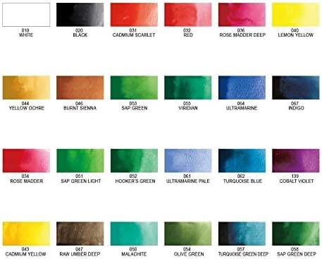 Kuretake Gansai Tambi Watercolor Palette - 24 Color Set Ink Kuretake 
