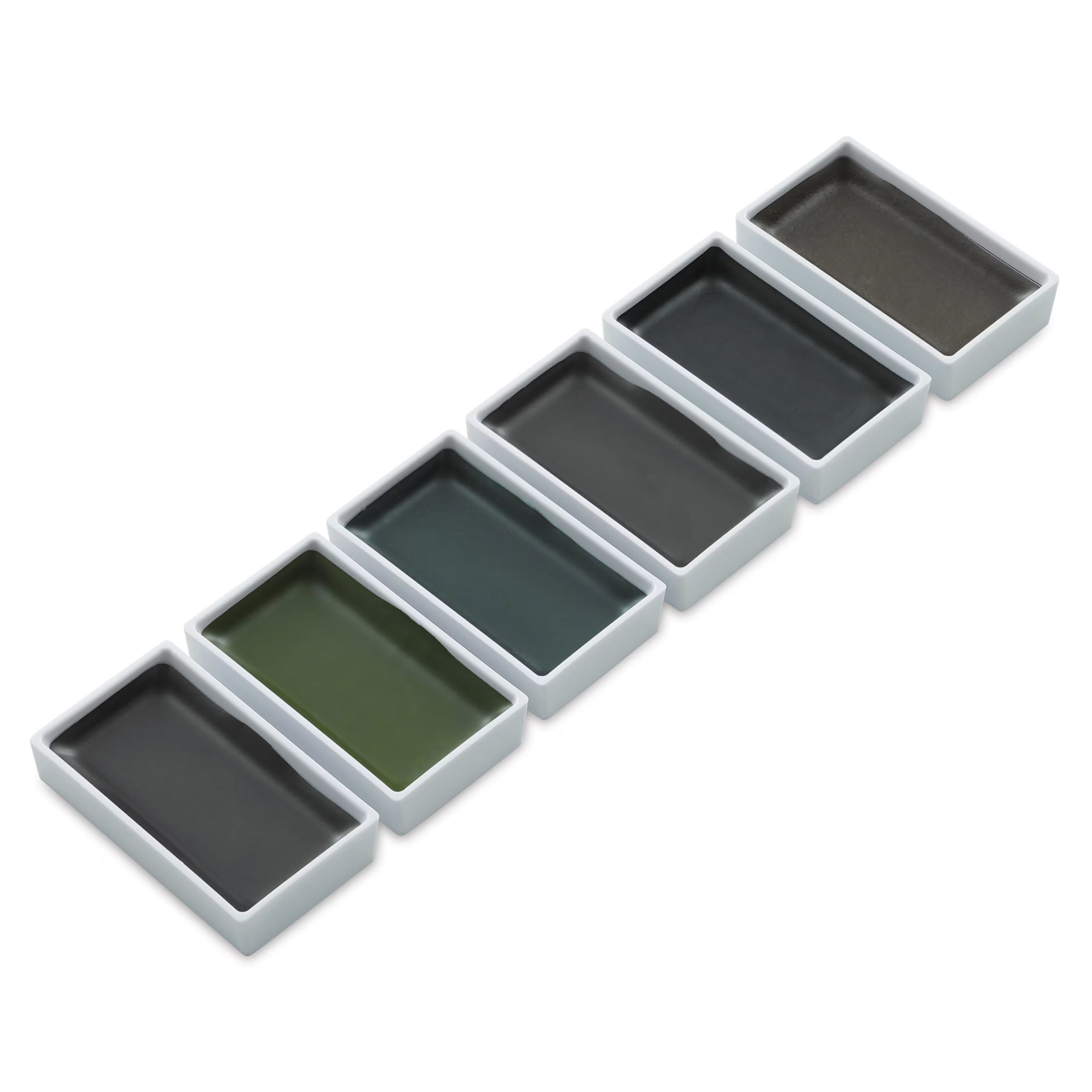 Kuretake Gansai Tambi Watercolor Palette - Graphite Colors 6pk Ink Kuretake 
