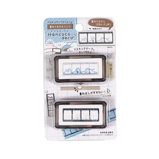 Kutsuwa Hancoco Deco Layering Stamp Set Stamps Kutsuwa Movie Ghost 