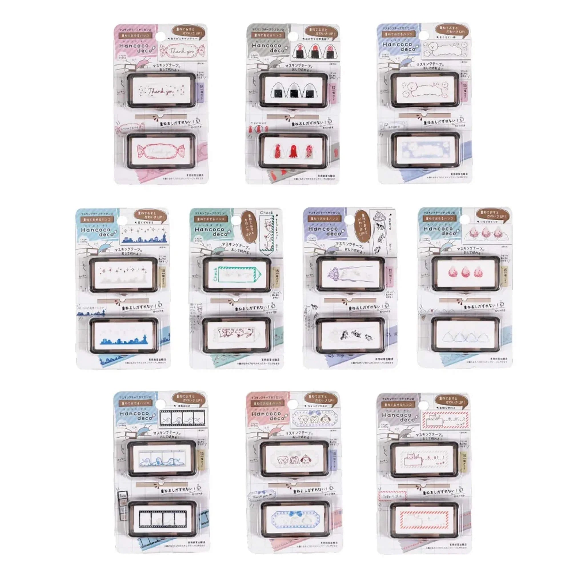 Kutsuwa Hancoco Deco Layering Stamp Set Stamps Kutsuwa 