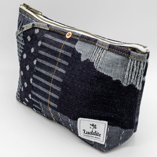 Luddite Denim Boat Pouch Medium Tools & Accessories Luddite Random Patchwork 