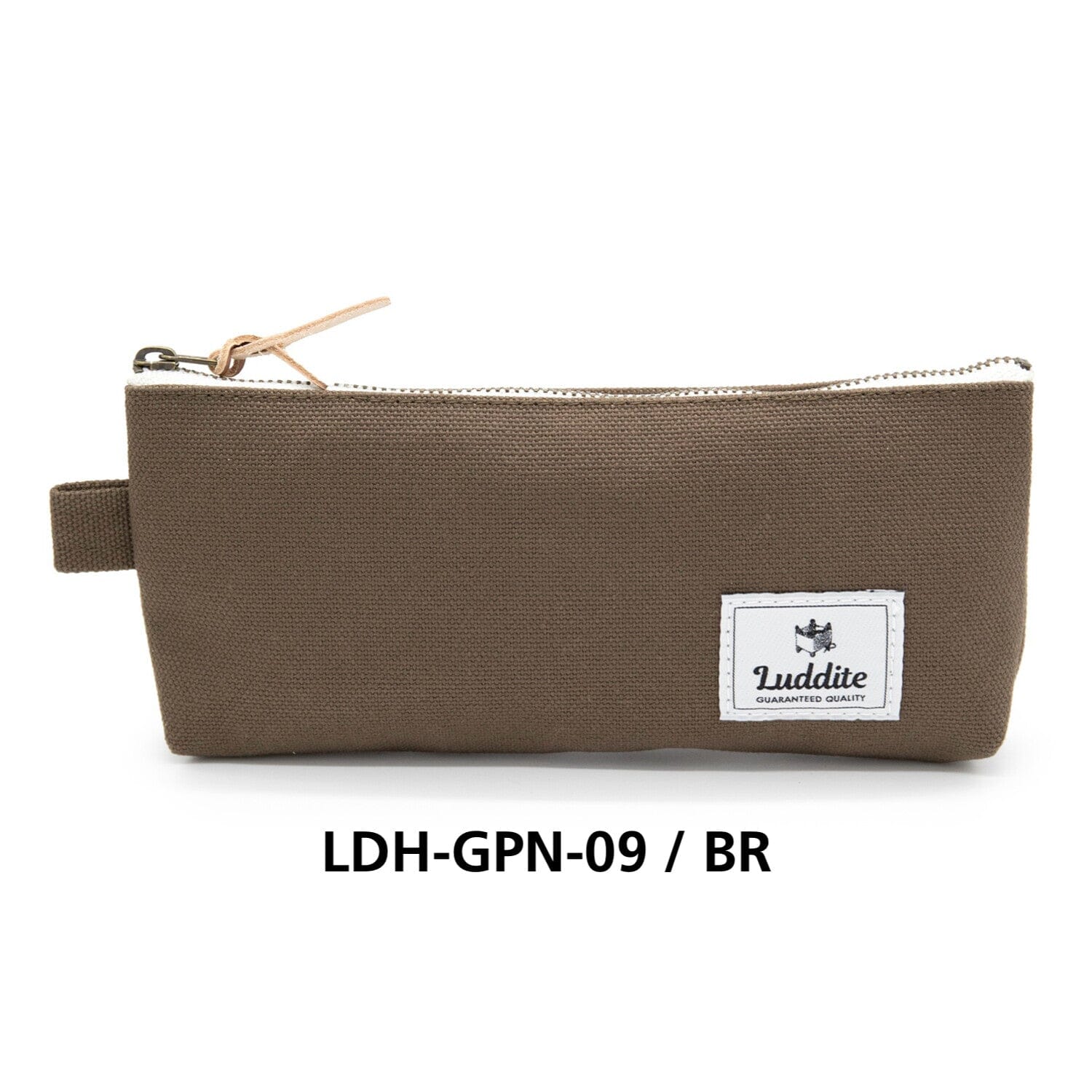 Luddite Gusset Pen Case Storage Luddite Brown 