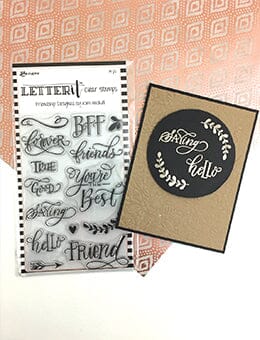 Letter It™ Clear Stamp Set - Friendship Stamps Letter It 