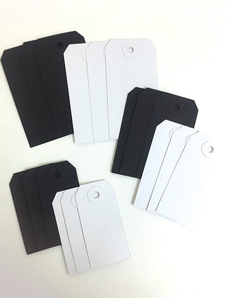 Letter It™ Black & White Assorted Tags, 18pc Surfaces Letter It 