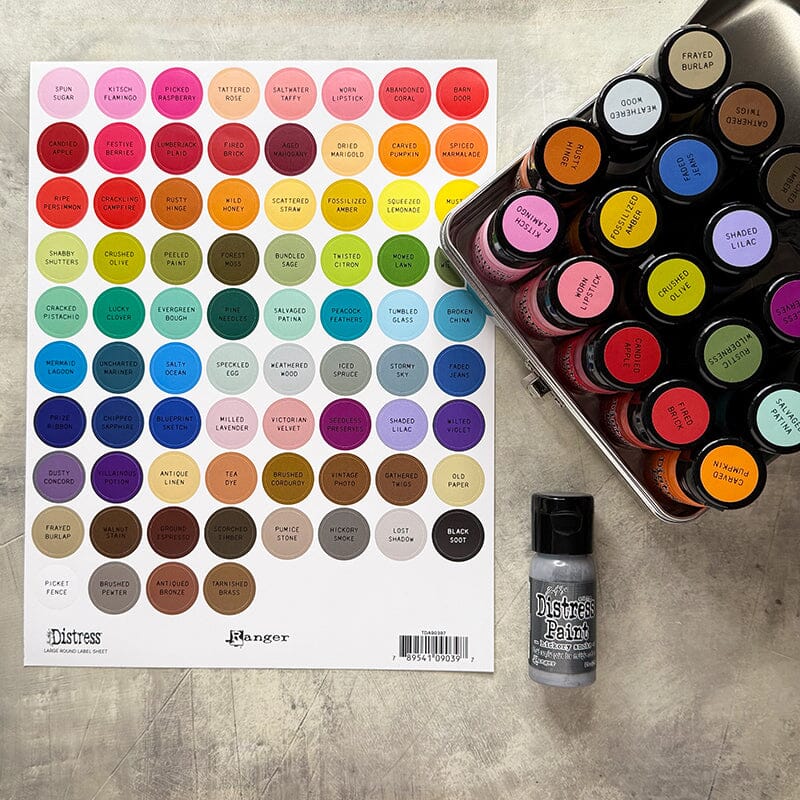 Tim Holtz Distress® Label Sheets Assorted - Black Printing Surfaces Distress 