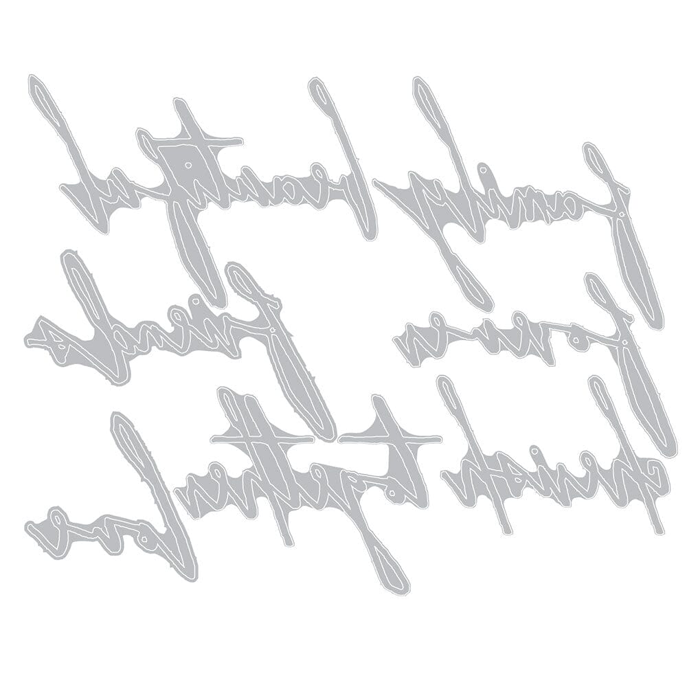 Tim Holtz® Alterations by Sizzix Thinlits™ Dies - Love, 7pk Cutting Dies Tim Holtz Other 