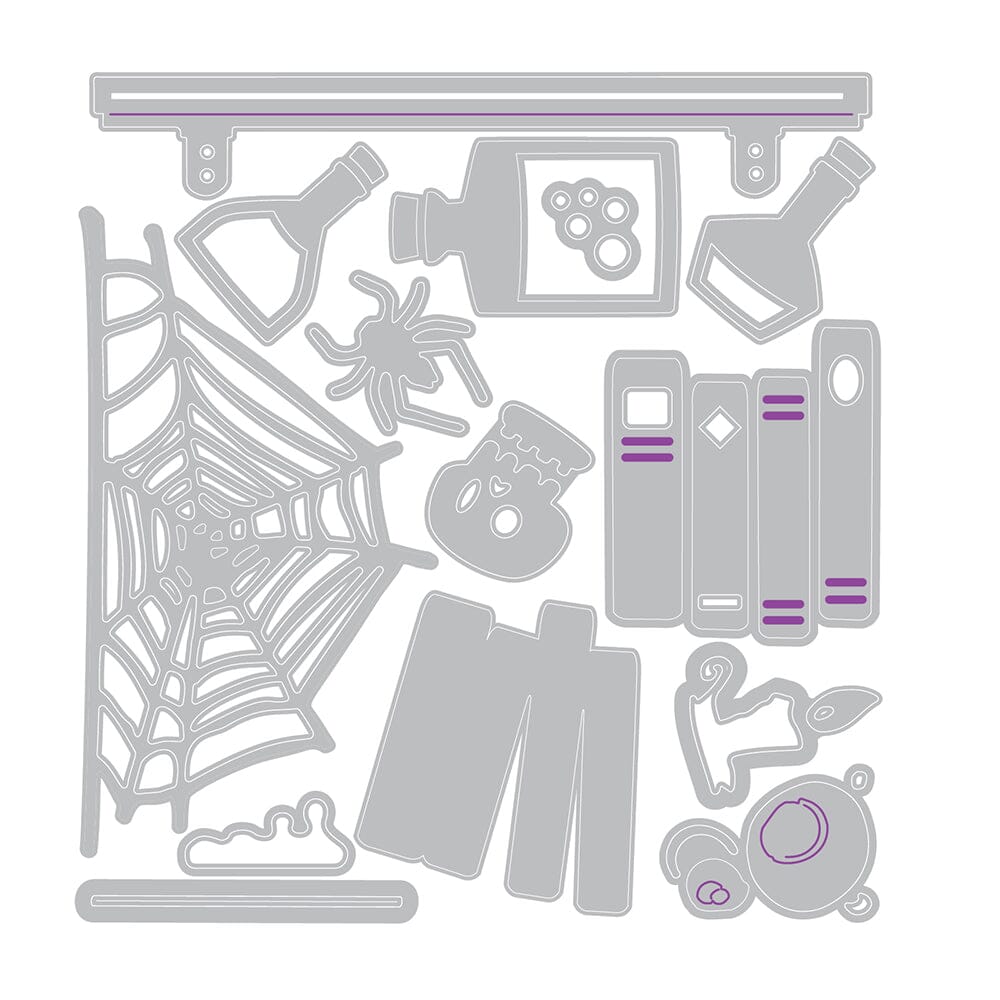 Tim Holtz® Alterations by Sizzix Embossing Folder Vault Side Order Laboratory 14pk Cutting Dies Tim Holtz Other 