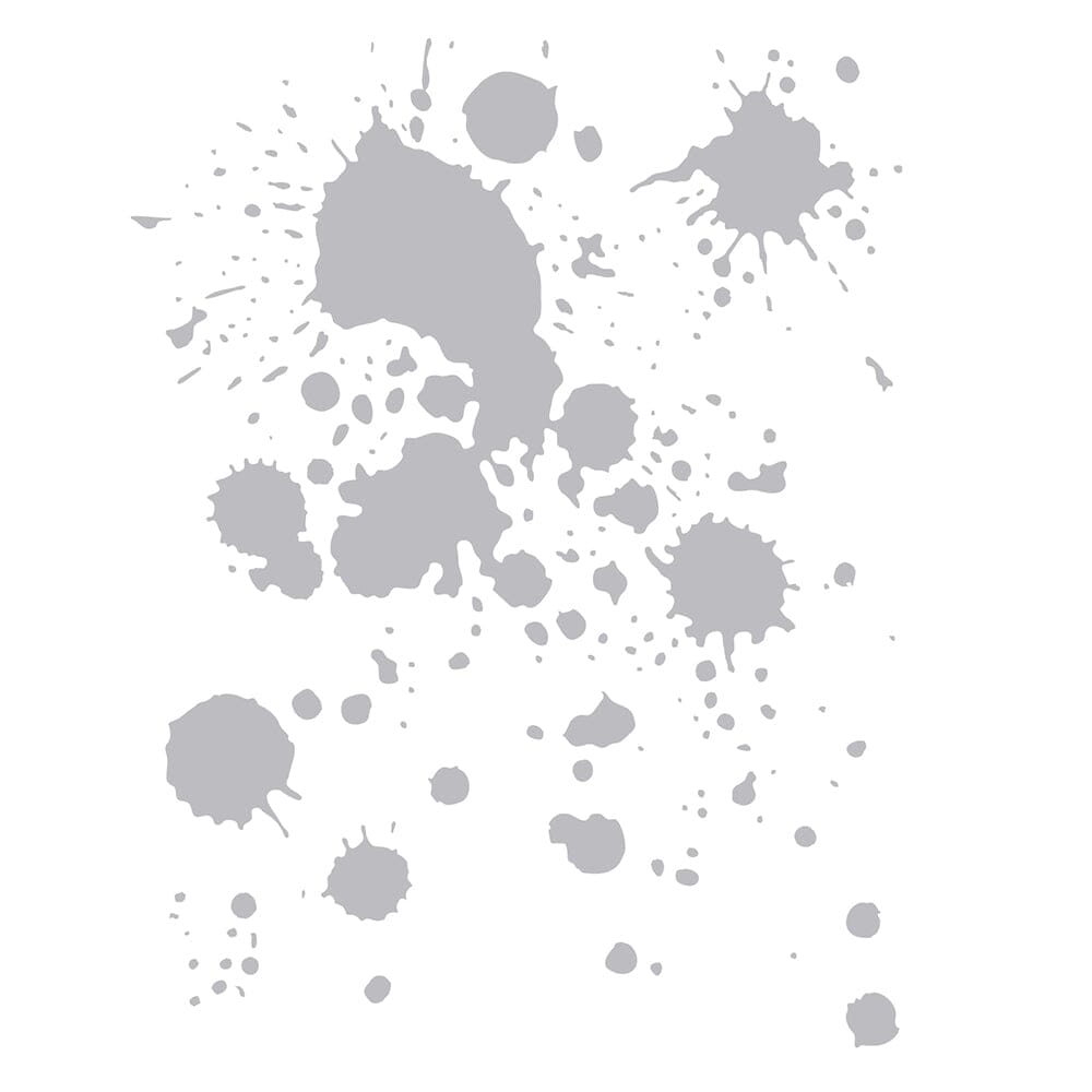 Tim Holtz® Alterations by Sizzix 2D Texture Fades Embossing Folder A5 - Vault Ink Splats Cutting Dies Tim Holtz Other 
