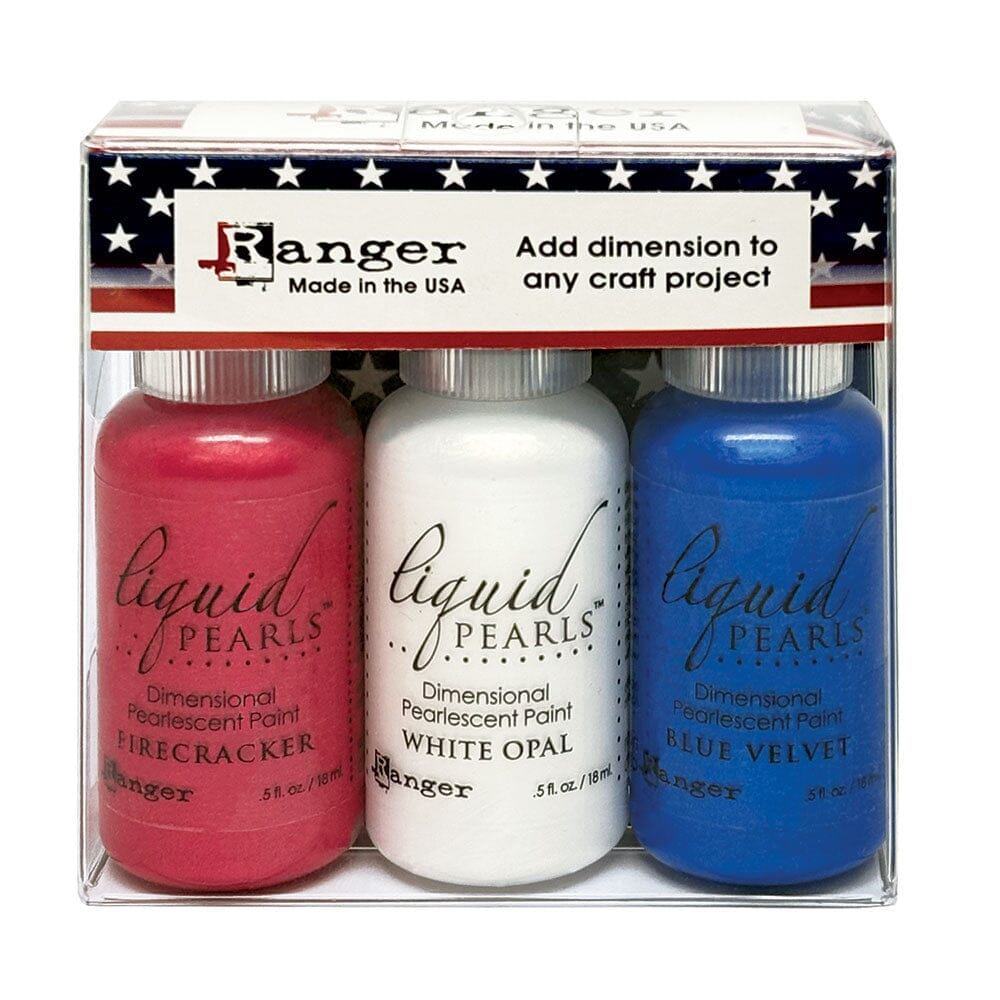 Liquid Pearls Kit - Old Glory 3pk Paint & Mediums Ranger Ink 
