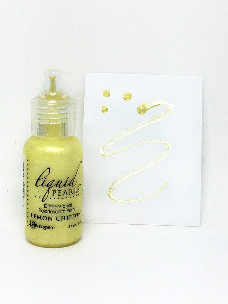 Ranger Liquid Pearls Glue, 0.5 oz, Lemon Chiffon — Grand River Art Supply