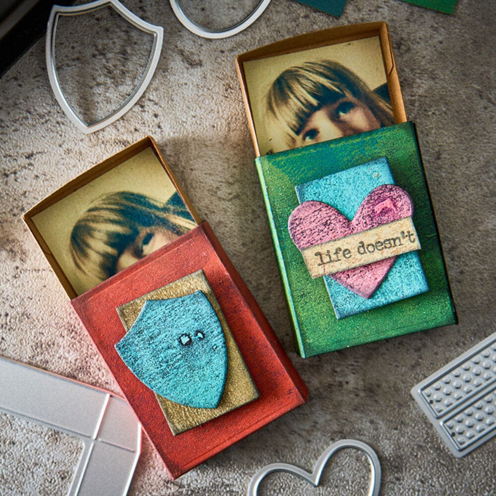 Tim Holtz Alterations by Sizzix Thinlits® Die Set 10PK “ Vault Matchbox Cutting Dies Tim Holtz Other 